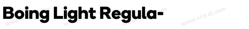 Boing Light Regula字体转换